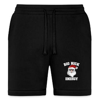 Santa Claus Funny Christmas Big Nick Energy - Bella + Canvas Unisex Short - black - Front