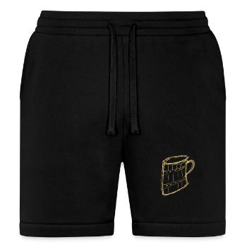 Golden Sketch Mug on Black - Bella + Canvas Unisex Short - black - Front