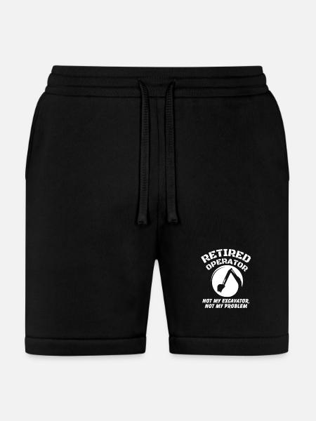 Retired Heavy Equipment Operator - Bella + Canvas Unisex Short - black