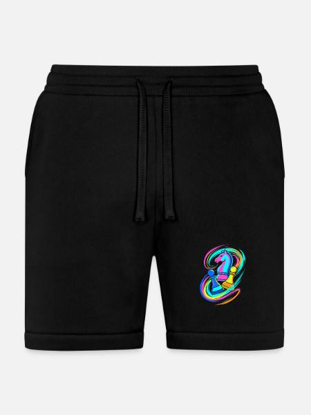 Chess Pieces - Bella + Canvas Unisex Short - black