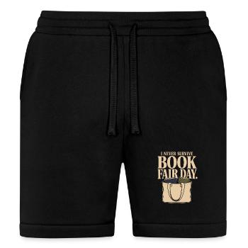 Book Fair Financially Victimized Librarian Gift - Bella + Canvas Unisex Short - black - Front