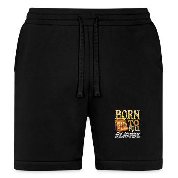 Born To Pull Slot Machines Forced To Work Casino - Bella + Canvas Unisex Short - black - Front