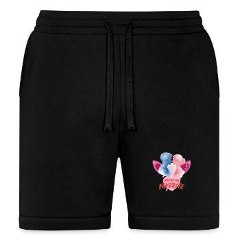 Watercolor Lovers Butterfly Heart - Bella + Canvas Unisex Short - black - Front