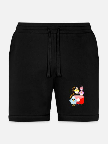 doctors_birds_medical_bag - Bella + Canvas Unisex Short - black