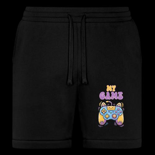 Kawaii Cat Controller - Bella + Canvas Unisex Short