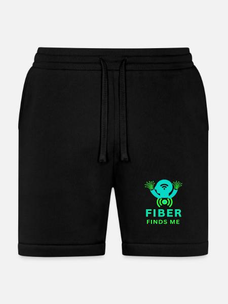 Fiber_Finds_Me_-_sized - Bella + Canvas Unisex Short - black