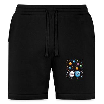 Carnival Joy with Confetti - Bella + Canvas Unisex Short - black - Front