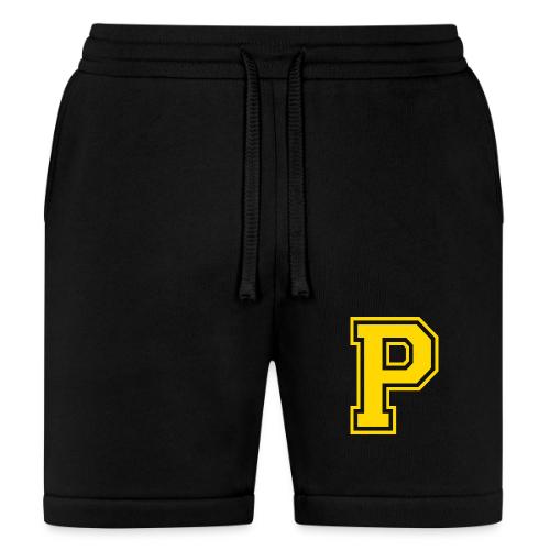 Letter P – Capital Athletic Alphabet Monogram - Bella + Canvas Unisex Short