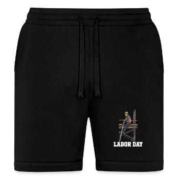 Rugged Scaffold Worker - Bella + Canvas Unisex Short - black - Front