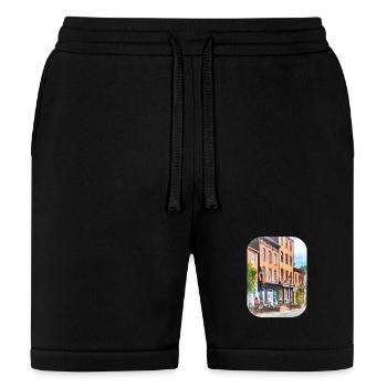 Fells Point Street - Bella + Canvas Unisex Short - black - Front