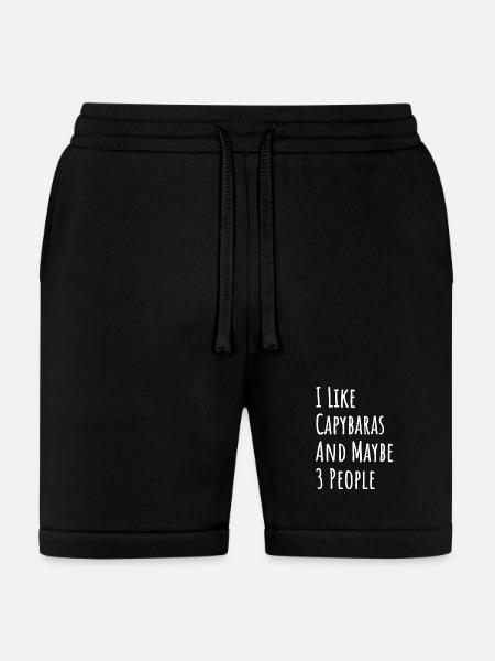 Capybara Quote: I Like Capybaras - Bella + Canvas Unisex Short - black