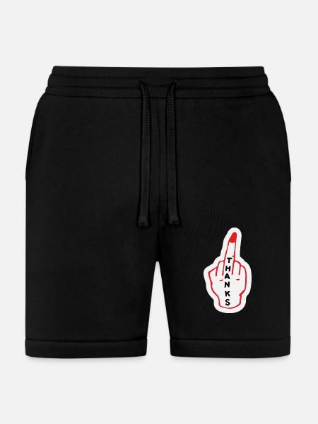 thanks - Bella + Canvas Unisex Short - black