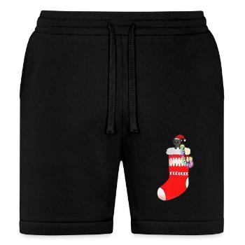 Christmas Socks - Bella + Canvas Unisex Short - black - Front