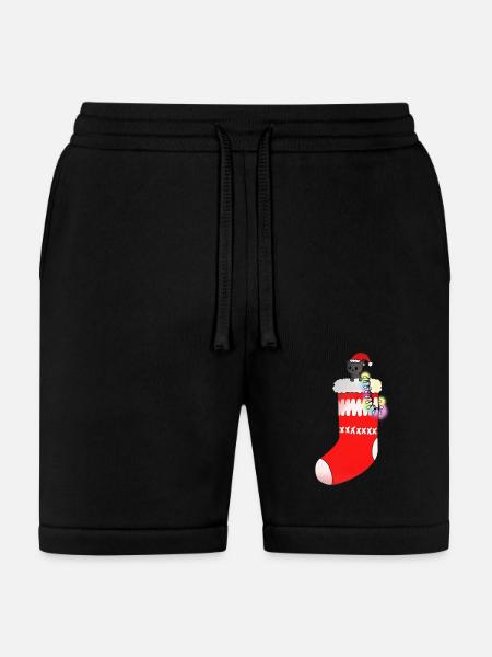 Christmas Socks - Bella + Canvas Unisex Short - black