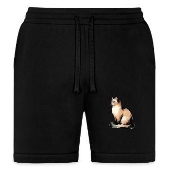 Whimsical, Sleek Cat Graphics - Purrfectly Crafted - Bella + Canvas Unisex Short - black - Front