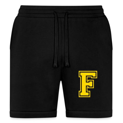 Letter F – Capital Athletic Alphabet Monogram - Bella + Canvas Unisex Short