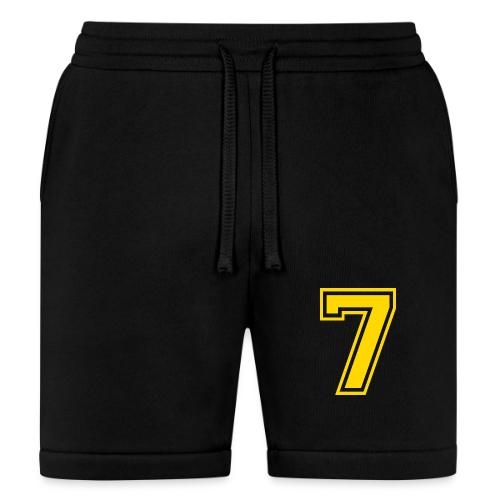 Number 7 in a classic athletic collegiate font - Bella + Canvas Unisex Short
