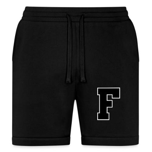 Varsity Letter F Athletic Monogram - Bella + Canvas Unisex Short