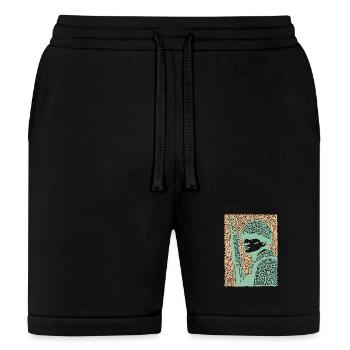 Mosaic Soldier Rifle Art - Bella + Canvas Unisex Short - black - Front