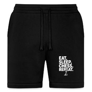 Eat. Sleep. Chess. Repeat. - Bella + Canvas Unisex Short - black - Front
