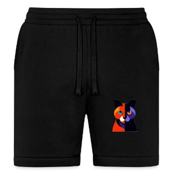 Whimsical, Sleek Cat Graphics - Purrfectly Crafted - Bella + Canvas Unisex Short - black - Front