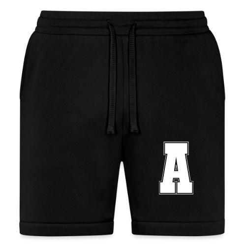 White Letter A – Varsity Alphabet Monogram - Bella + Canvas Unisex Short
