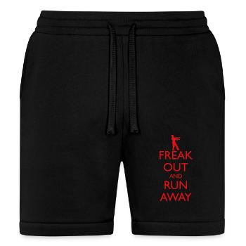 Freak Out And Run Away Zombies - Bella + Canvas Unisex Short - black - Front