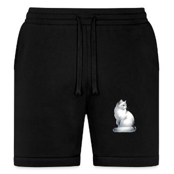 Whimsical, Sleek Cat Graphics - Purrfectly Crafted - Bella + Canvas Unisex Short - black - Front