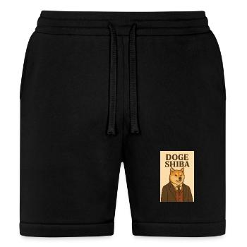 Doge Shiba in Suit - Bella + Canvas Unisex Short - black - Front