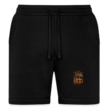 Own Your Strength, Not Their Fairness - Bella + Canvas Unisex Short - black - Front