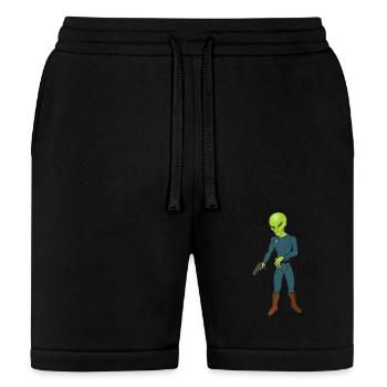 Alien in Space Suit - Bella + Canvas Unisex Short - black - Front