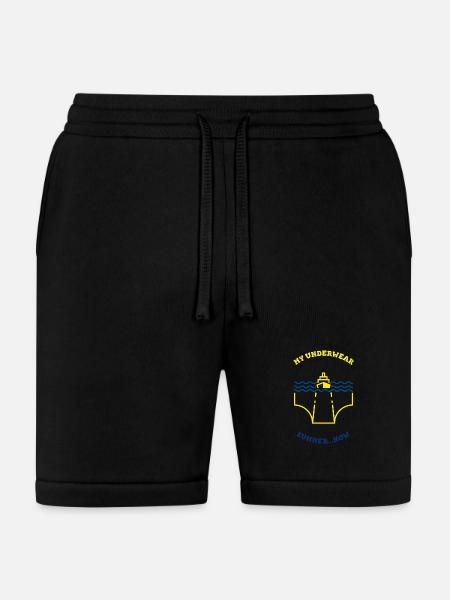 Funny Ship Underwear Summer Teez - Bella + Canvas Unisex Short - black