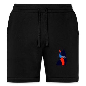 Whimsical, Sleek Cat Graphics - Purrfectly Crafted - Bella + Canvas Unisex Short - black - Front