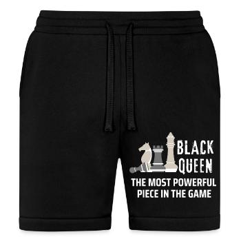 Black Queen, The most powerful piece in the game - Bella + Canvas Unisex Short - black - Front