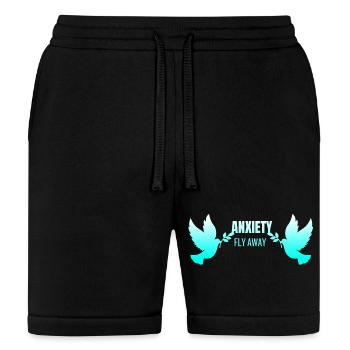 fly away anxiety - Bella + Canvas Unisex Short - black - Front