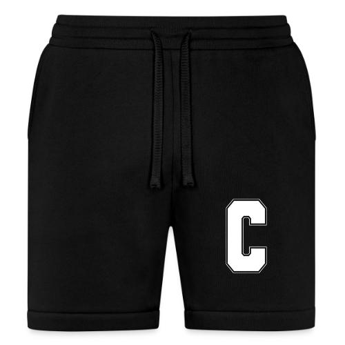 White Letter C – Varsity Alphabet Monogram - Bella + Canvas Unisex Short