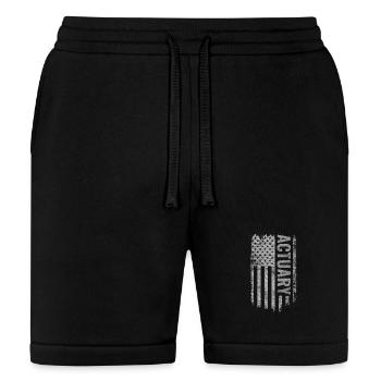 Actuary USA Flag Distressed design - Bella + Canvas Unisex Short - black - Front