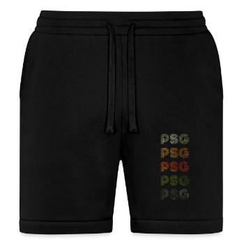 Love Heart Psg Vintage - Bella + Canvas Unisex Short - black - Front