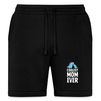 Coolest Mom Ever Dino Tee - Bella + Canvas Unisex Short - black - Front