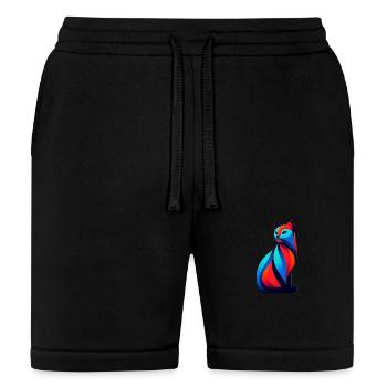 Whimsical, Sleek Cat Graphics - Purrfectly Crafted - Bella + Canvas Unisex Short - black - Front