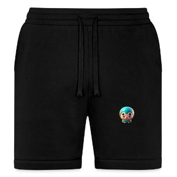 Cute and adorable cartoon - Bella + Canvas Unisex Short - black - Front