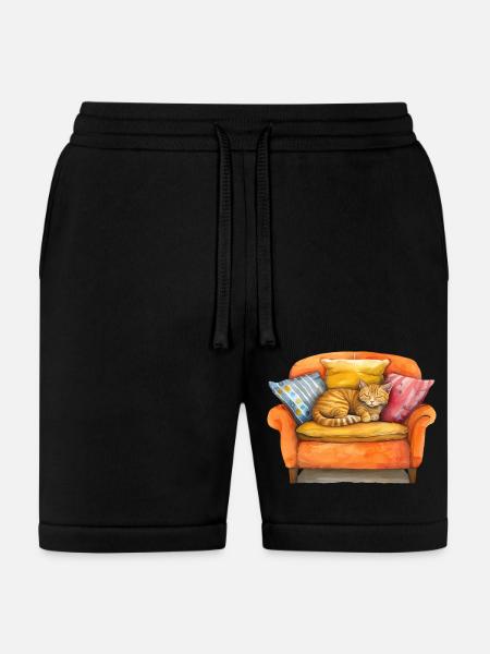 Funny Cat - Bella + Canvas Unisex Short - black