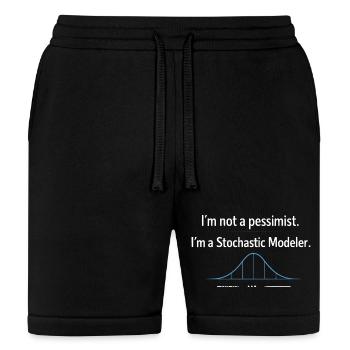 Stochastic Modeler Not a Pessimist - Bella + Canvas Unisex Short - black - Front