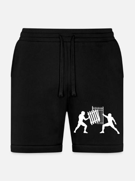 Gate Push Duel Silhouette - Bella + Canvas Unisex Short - black