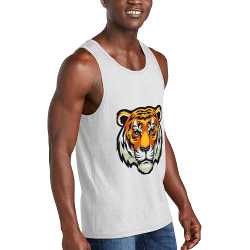 Tiger Fashion Feline Animal, Tiger Willing Success - Unisex Tri-Blend Organic Tank