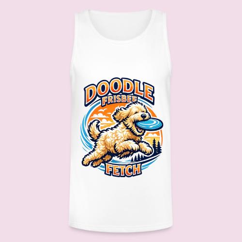 Doodle Frisbee Fetch | Goldendoodle Dog Lover - Unisex Tri-Blend Organic Tank