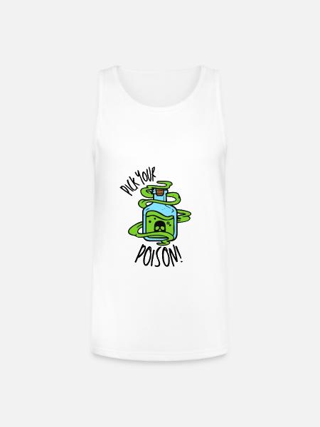 Pick Your Poison! - Unisex Tri-Blend Organic Tank - white