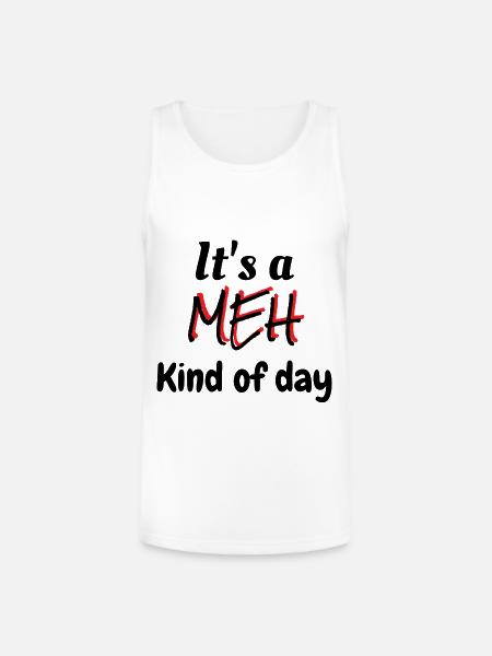 MEH - Unisex Tri-Blend Organic Tank - white