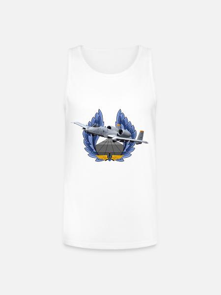 A-10 Thunderbolt - Unisex Tri-Blend Organic Tank - white