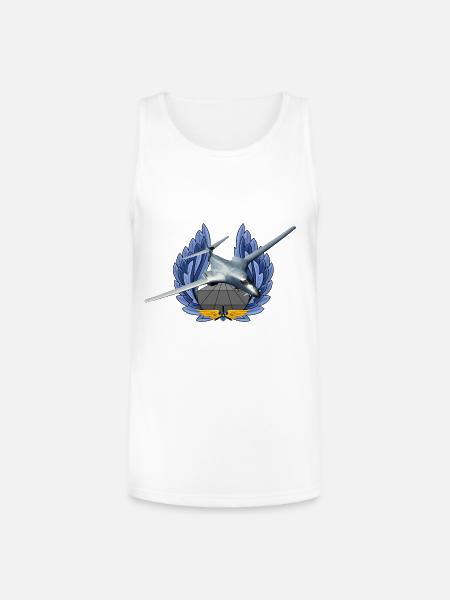 B-1B Lancer - Unisex Tri-Blend Organic Tank - white